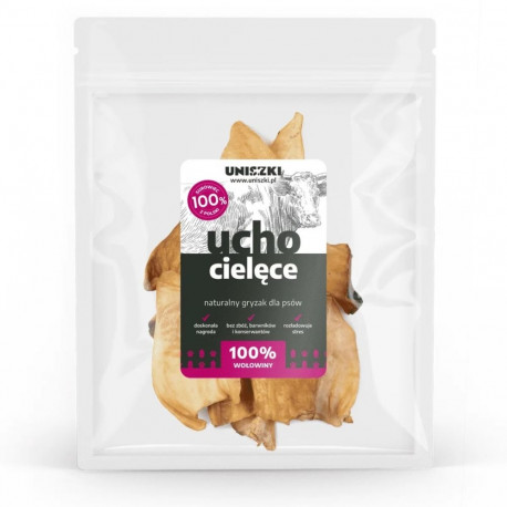 UNISZKI vasika kõrv koera maius 10 tükki