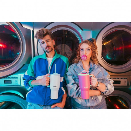 Termotass teleskoopilise kõrrega Kambukka Rio Tumbler 950ml frosty coconut