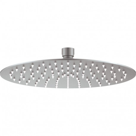 Steel overhead shower - round