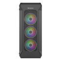GENESIS Irid 505 ARGB Midi Tower Black, Transparent