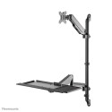 Neomounts wall mounted sit-stand workstation