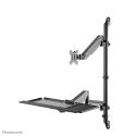 Neomounts wall mounted sit-stand workstation