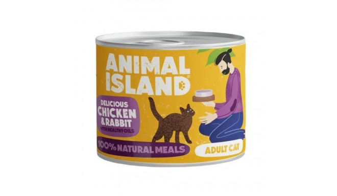 ANIMAL ISLAND Kana ja küülik - märg kassitoit - 200g