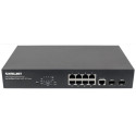 8x POE+ 140W 802.3AT/AF GIGABIT HALLATAV LÜLITI, 2x SFP
