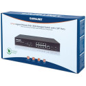 Intellinet 8-Port Gigabit Ethernet PoE+ Web-Managed Switch with 2 SFP Ports, IEEE 802.3at/af Power o
