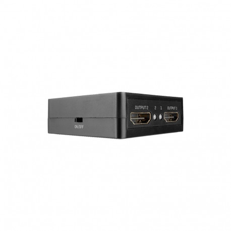 Lindy 2 Port HDMI Splitter 18Gbps, Compact (black)