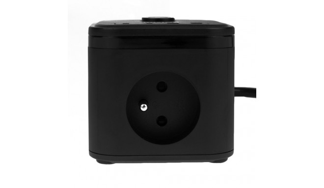 Huslog Cube Extension Cord with USB