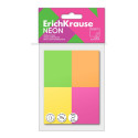 Märkmepaber 40х50mm ERICH KRAUSE 4 värvi pakk Neon 4x100lehte