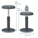 Active Sit-Stand Stool Ergo Cosy Ve.Grey