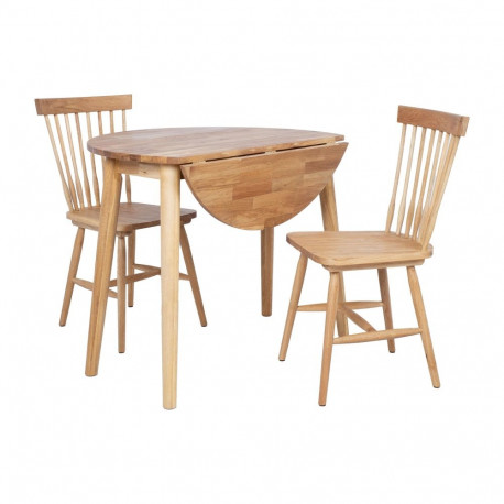 Dining set BIRKA wit 2 chairs