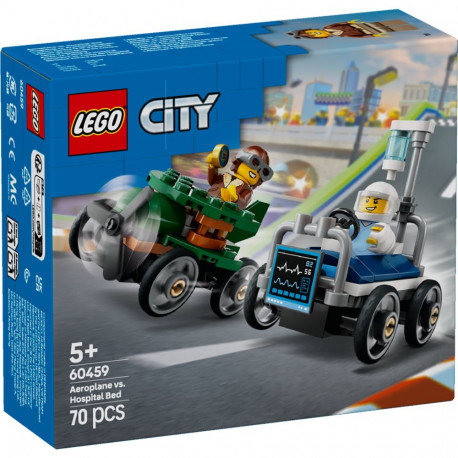 LEGO City Lennuk vs haiglavoodi võidusõiduautode komplekt