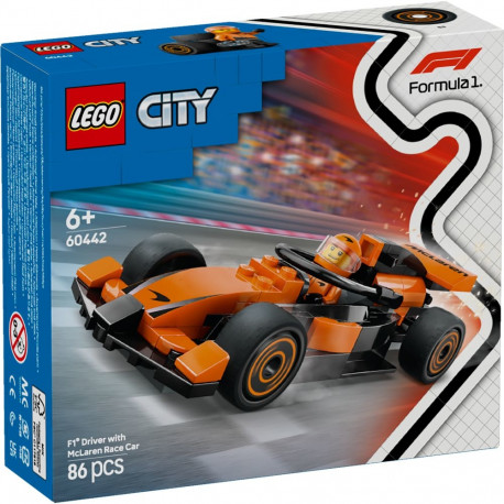 LEGO City F1 sõitja McLareni võistlusautoga