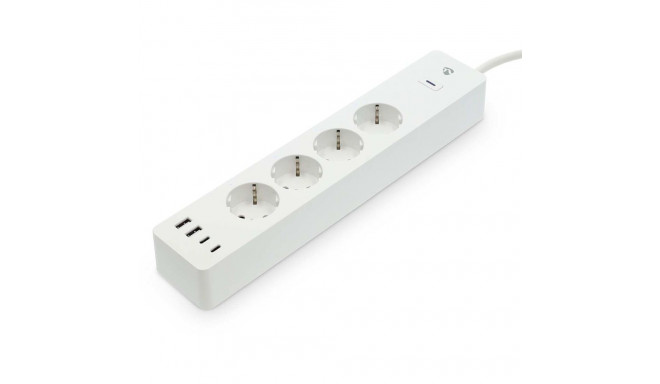 Pikendusjuhe Nedis SmartLife, 2m, 4 pesa + 2xUSB-A + 2xUSB-C