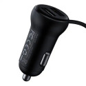 Car Bluetooth MP3 Player + Charger Baseus T Shaped S-16 Black OS