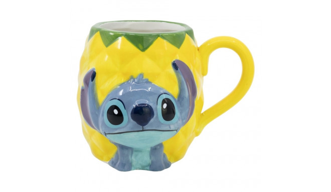 Disney Stitch - Kubek ceramiczny 3D w pudełku prezentowym z kolekcji Pineapple 325 ml