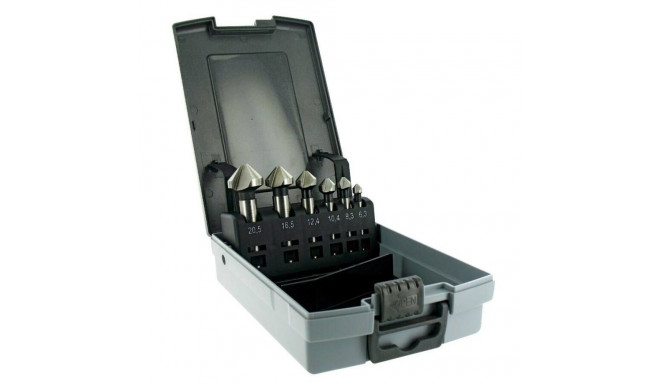 Set of Countersinks ØD 6,3-20,5mm, HSS-E5, 90°. Bright, uncoated, 6pcs
