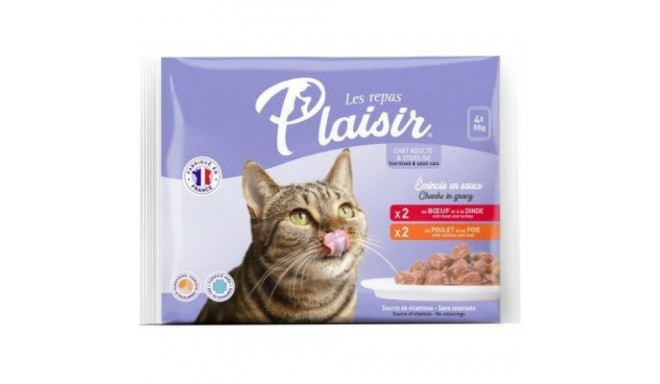 Plaisir Chunks pouch multipack 4x85g