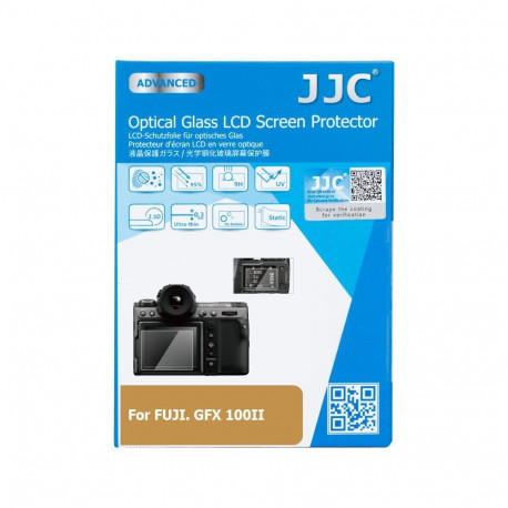JJC GSP GFX100II screenprotector van optisch glas