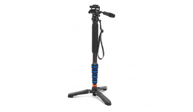 3 Legged Thing Punks Taylor 2.0 Monopod Kit w/wrist strap & DOCZ2 Foot Stabilizer Blk w/Blue