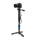 3 Legged Thing Punks Taylor 2.0 Monopod Kit w/wrist strap & DOCZ2 Foot Stabilizer Blk w/Blue