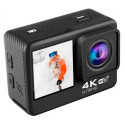 iWear K4 Real 4K 20Mpix Wi-Fi Sport Camera with Sony IMX179 Lens & 8x Fixation Set Black