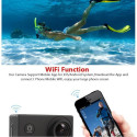 iWear K1 Ultra HD 4K 16Mpix Wi-Fi Sport Camera with 2'' LCD Remote & 8x Fixation Set Blue