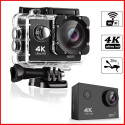 iWear K1 Ultra HD 4K 16Mpix Wi-Fi Sport Camera with 2'' LCD Remote & 8x Fixation Set Black