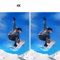 iWear K1 Ultra HD 4K 16Mpix Wi-Fi Sport Camera with 2'' LCD Remote & 8x Fixation Set Silver