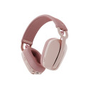 LOGITECH Zone Vibe 100 Headset full size Bluetooth wireless rose