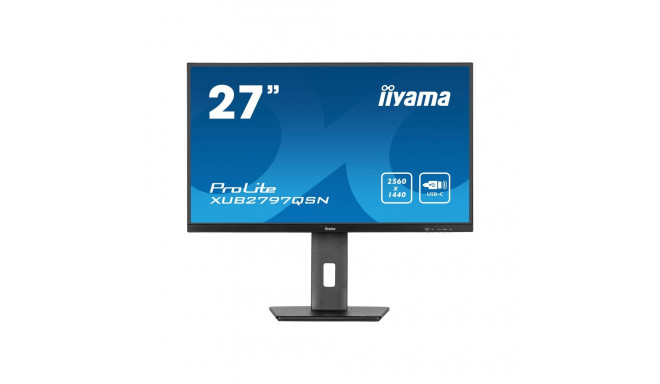 IIYAMA XUB2797QSN-B2 27-tolline IPS 2560x1440 300cd/m2 1ms HDMI DP USB monitor