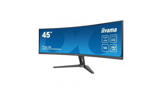 IIYAMA XCB4594DQSN-B1 44.5-tolline ETE VA DQHD 165Hz 450cd/m2 0.8ms MPRT USB-C dokk DP 2xHDMI KVM 3x