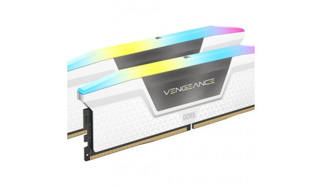 CORSAIR VENGEANCE RGB 32GB 2x16GB DDR5 6000MHz DIMM unbuffered 40-40-40-77 XMP 3.0 valge soojusjaotu