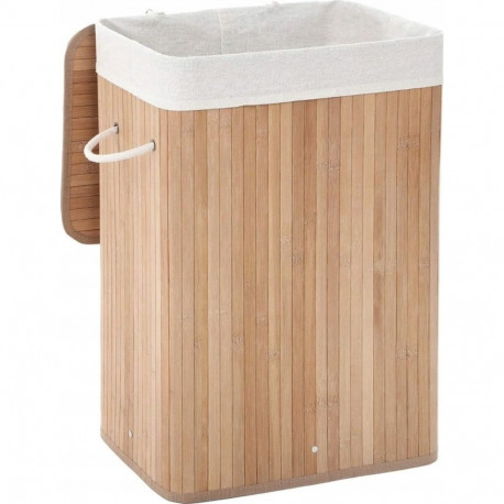 Laundry basket Leobert Laundry Basket, light wood, bamboo, lockable - LCB10Y