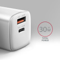 AXAGON Seinalaadija 2x porti (USB-A+USB-C), 30 W | ACU-PQ30W