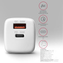 AXAGON Seinalaadija 2x porti (USB-A+USB-C), 30 W | ACU-PQ30W
