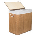 Laundry box with divider G21 63555173, 150l, bamboo