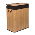Laundry box with divider G21 63555164, 105l, bamboo