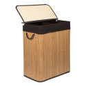 Laundry box with divider G21 63555164, 105l, bamboo