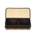 Laundry box with divider G21 63555164, 105l, bamboo