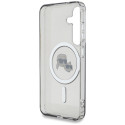 Case Karl Lagerfeld Button Karl & Choupette Heads Printed Logo MagSafe for Samsung Galaxy S25 black