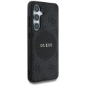 Guess 4G Round Patch Classic Logo MagSafe case for Samsung Galaxy S25+ black