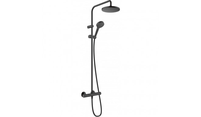 Thermostatic shower system Hansgrohe Vernis Blend 200 1jet EcoSmart, 26089670, black matt