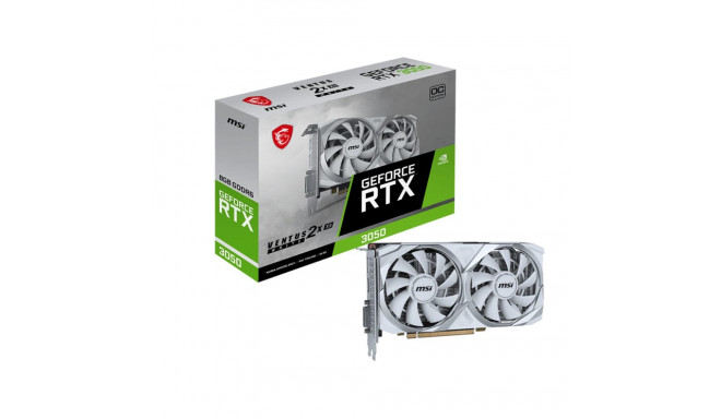 MSI GeForce RTX 3050 Ventus 2X XS OC valge 8GB GDDR6 graafikakaart