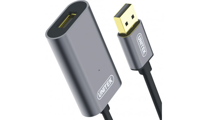 Unitek USB-A - USB-A USB-kaabel 20 m must (Y-274)
