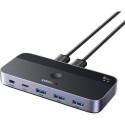 Ugreen Switch USB 3.0 UGREEN CM662, 2X4 out (black)