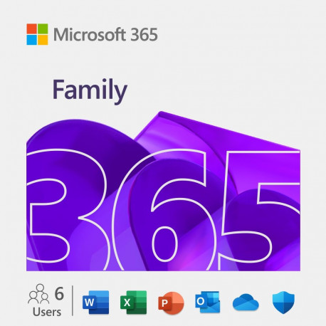 Microsoft | M365 Family | 6GQ-00092 | ESD | 1-6 PCs/Macs user(s) | License term 1 year(s) | All Lang