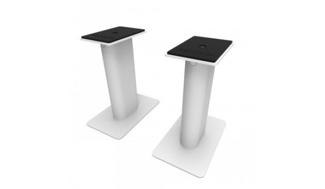 KANTO AUDIO 9" UNIVERSAL DESKTOP SPEAKER STAND, WHITE (PAIR)