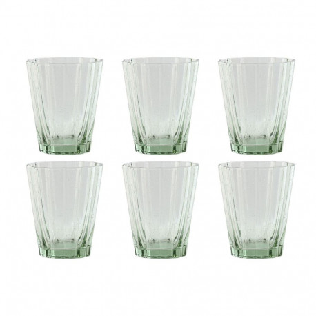 Glāžu komplekts Home ESPRIT Zaļš Stikls 280 ml (6 gb.)