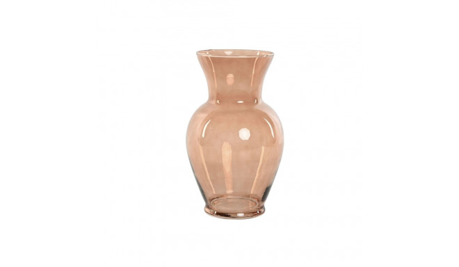 Vase Home ESPRIT Amber Crystal Modern 16 x 16 x 27 cm