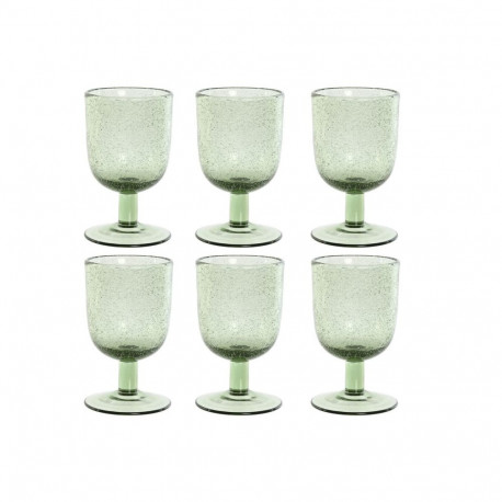 Набор рюмок Home ESPRIT Зеленый Стеклянный 300 ml 8 x 8 x 14 cm (6 штук)